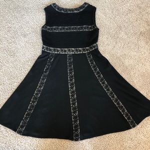 Black vintage style dress.